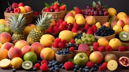 fruits and vegetables
healthy, kiwi, citrus, banana, white, green, red, grape, diet, lemon, apples, ripe, tropical, pear, colorful, yellow