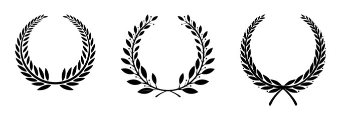 floral laurel wreath decoration
