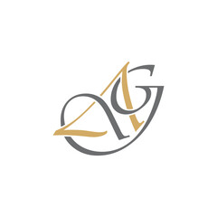  A and G Letters Logo 100
