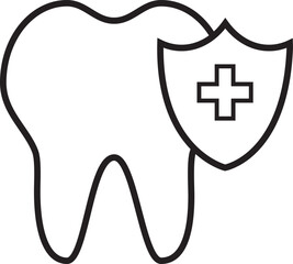illustration of a protected tooth icon