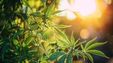 Modern Indoor Cannabis Grow Facility with Artificial Lighting