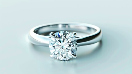 Diamond ring icon on white background