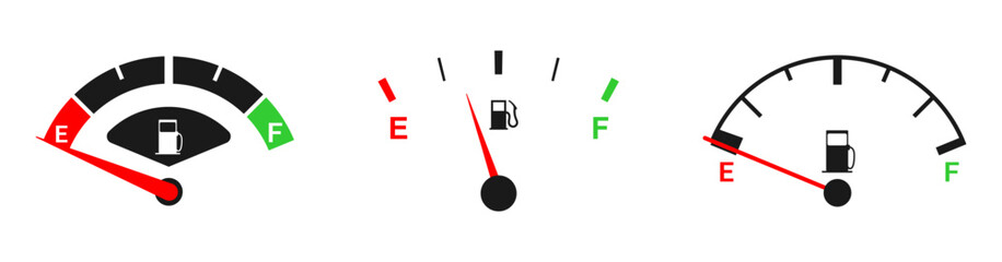 car fuel gauge indicator © afiatun