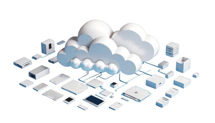 background render data cloud 3d hosting illustration online storage blue computing white datacenter technology networking secure database datum connection concept three-dimensional access