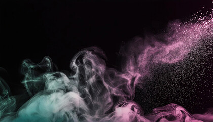 Ethereal Beauty of Colorful Smoke Patterns in Artistic Fusion