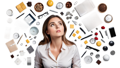 businesswoman making looking people troubled searching choice casual emotions girl thinking concept lifestyle thoughtful solution difficult pondering attire pretty smile female beautiful attractive