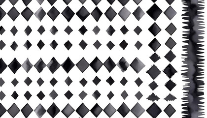 watercolour repeatable drawn speed clipart seamless pattern hand design decoration checkered creative white symbol moving illustration border grungy element fast black chequered checkerboard