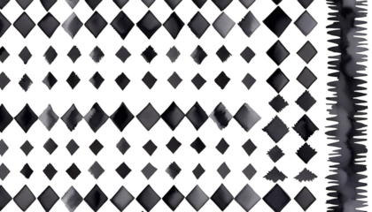 watercolour repeatable drawn speed clipart seamless pattern hand design decoration checkered creative white symbol moving illustration border grungy element fast black chequered checkerboard