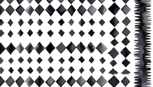 watercolour repeatable drawn speed clipart seamless pattern hand design decoration checkered creative white symbol moving illustration border grungy element fast black chequered checkerboard