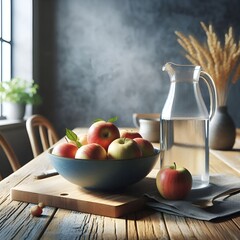 still life with apples