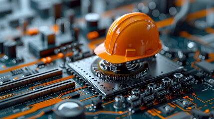 Enhancing Technical Skills: Professionals Stay Current with Technological Advancements through Courses   Photo Realistic Concept in Adobe Stock