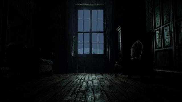 Inside a haunted house