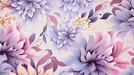 Elegant Purple and Pink Floral Pattern background Design.