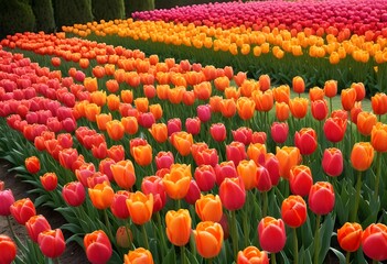 Red and white tulip bulbs.