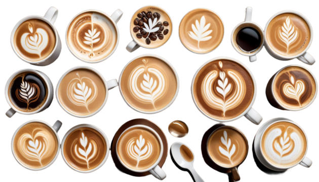 coffee art latte shop up high aroma background barista breakfast brown cafes caffeine cappuccino hot drink colours cup design espresso film food hand light making milk morning professional table tone