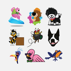 Variuos Characters logo and icons vol 8