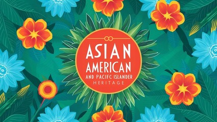 Asian American and Pacific Islander Heritage Month background