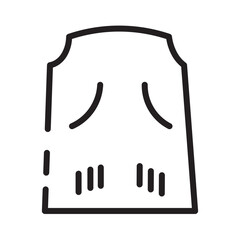 Car Hood Parts Line Icon