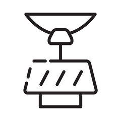 Car Mirror Rear Line Icon