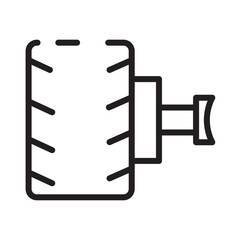 Tire Business Car Line Icon