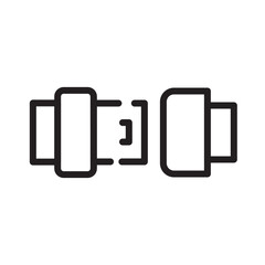 Belt Car Parts Line Icon