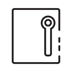 Car Gear Parts Line Icon