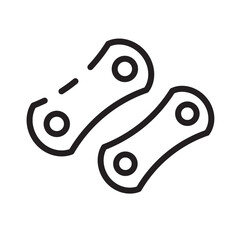 Bicycle Bike Chain Line Icon