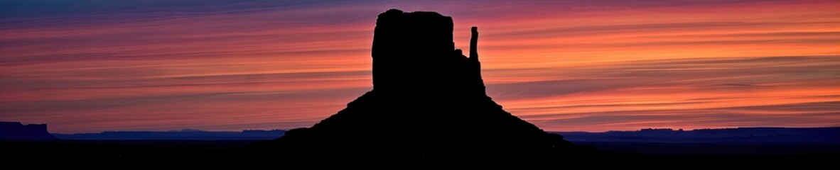 Fototapeta premium Colorful desert sunset