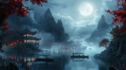 Fantasy Artwork Infused with Chinese Imagery