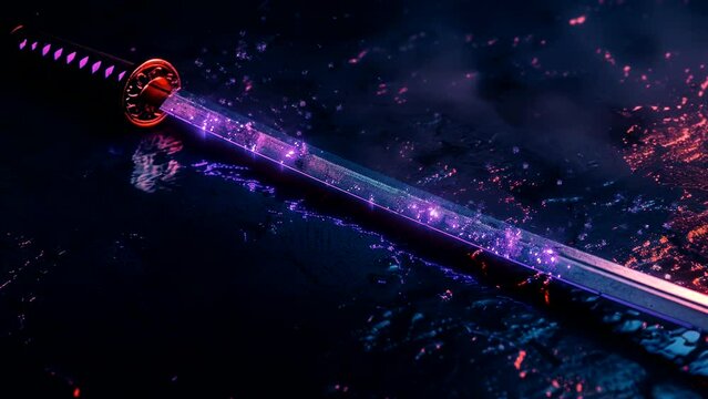 The Luminous Katana: Embracing the Brilliance of Shining Purple