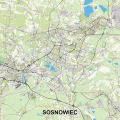 , Poland map poster art