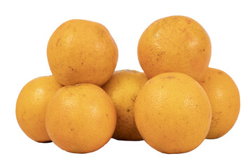 A group of ripe oranges. Not background