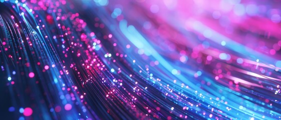 Connection technology of fiber optic cable background.