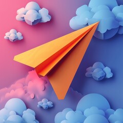 The paper airplane icon.