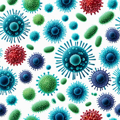 virus isolated on simple background