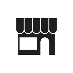 store vector icon line template