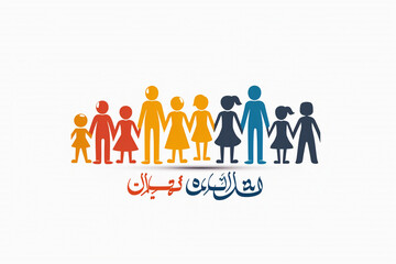 Simple World Population Day banner in clean design with bold typography.
