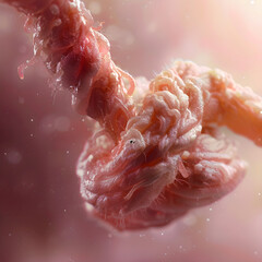 The Lifeline - A Close-Up Image Highlighting a Newborn Baby’s Clamped Umbilical Cord