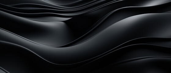 Black color futuristic wave abstract background for banner, modern swirl wave abstract background
