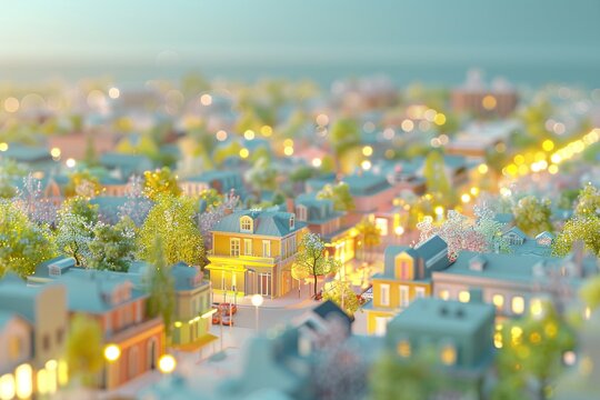 urban renewal project transforming an old district into an energy-efficient community with adaptive reuse of existing infrastructures