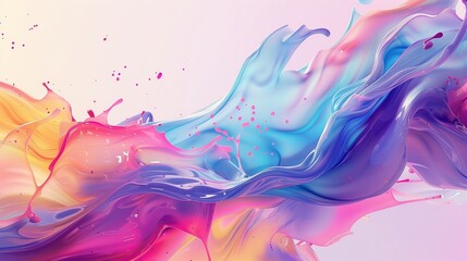 Fototapeta premium abstract colorful background with splashes