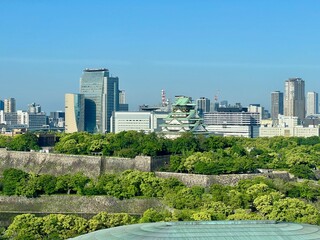 【大阪】朝の大阪城公園を俯瞰