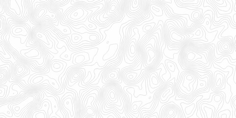 	
Vector geography landscape Topo contour map on white background, Topographic contour lines. Seamless pattern with lines Topographic map. Geographic mountain relief diagram line wave carve pattern.