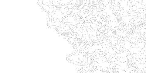 Vector geography landscape Topo contour map on white background, Topographic contour lines. Seamless pattern with lines Topographic map. Geographic mountain relief diagram line wave carve pattern.