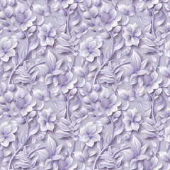 Floral purple color, form natural, seamless fabric pattern.