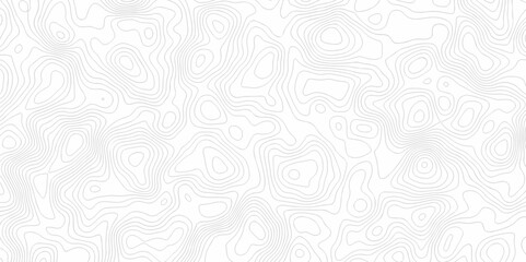 Vector geography landscape Topo contour map on white background, Topographic contour lines. Seamless pattern with lines Topographic map. Geographic mountain relief diagram line wave carve pattern.