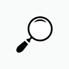 Magnifier Icon. Search, Find. Observation, Detective Symbol. Applied for Design, Presentation, Website,  or Apps Elements – Vector. 