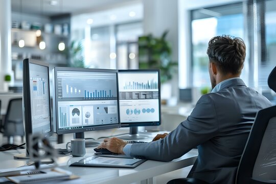 Commercial Loan Officer's Dynamic Work Environment Captured