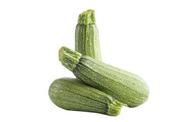 PSD Three whole raw zucchini without bottom