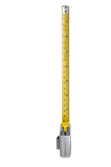 Flexometer or tape measure without bottom